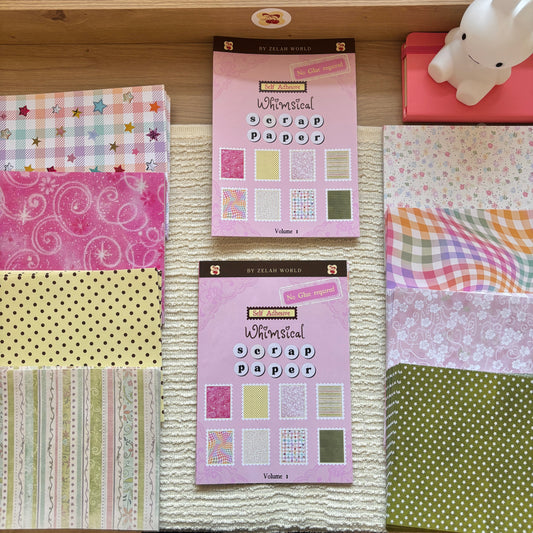 Self Adhesive Craft Paper Bundle - 32 sheets