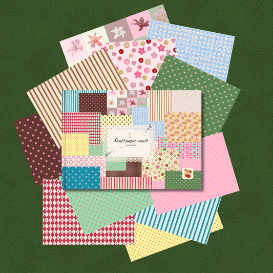 Craft Paper Vault Book - A4 Designed Paper