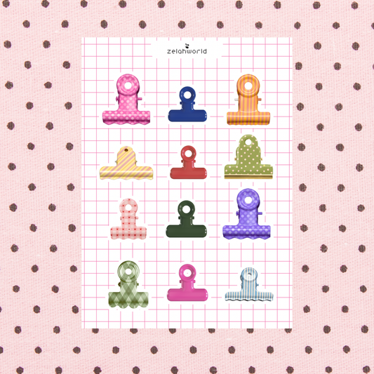 Paper Clips sticker sheet edition 2