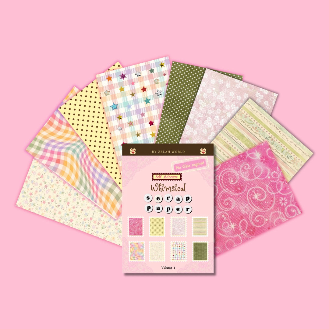 Whimsical Self Adhesive Craft Paper