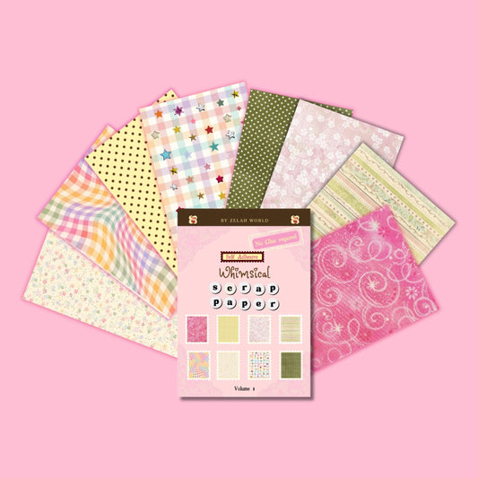 Whimsical Self Adhesive Craft Paper